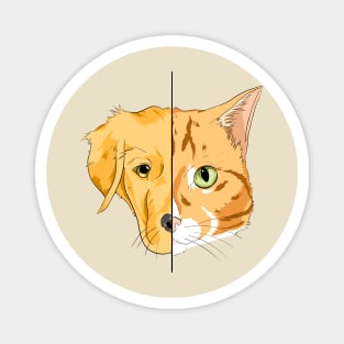 Between Dogs And Cats Magnet